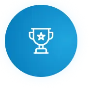 blue trophy icon
