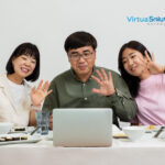 Remote team virtual meeting call