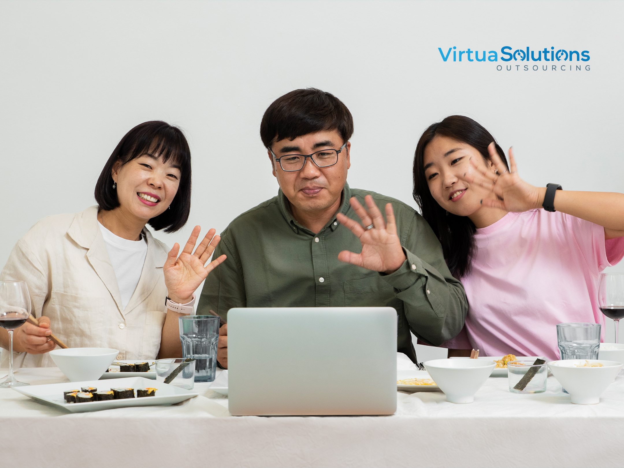 Remote team virtual meeting call