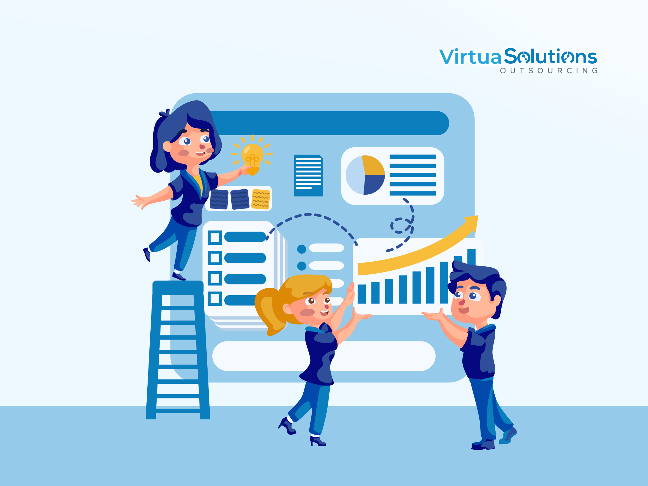 Team collaborates on business growth