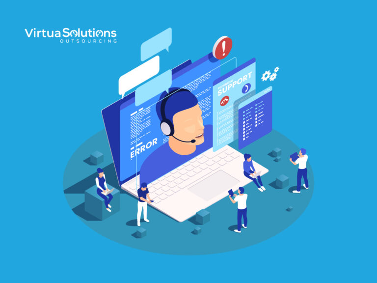 Technical support agent troubleshooting errors